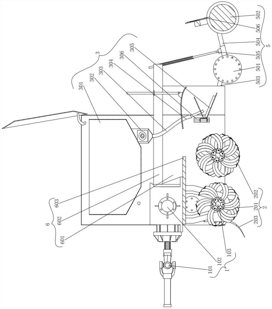 Rotary tillage soil throwing linear uniform sowing machine