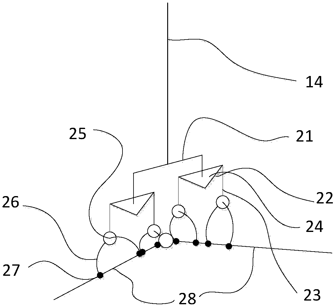 Gravity unloading device for multi-joint spatial mechanism