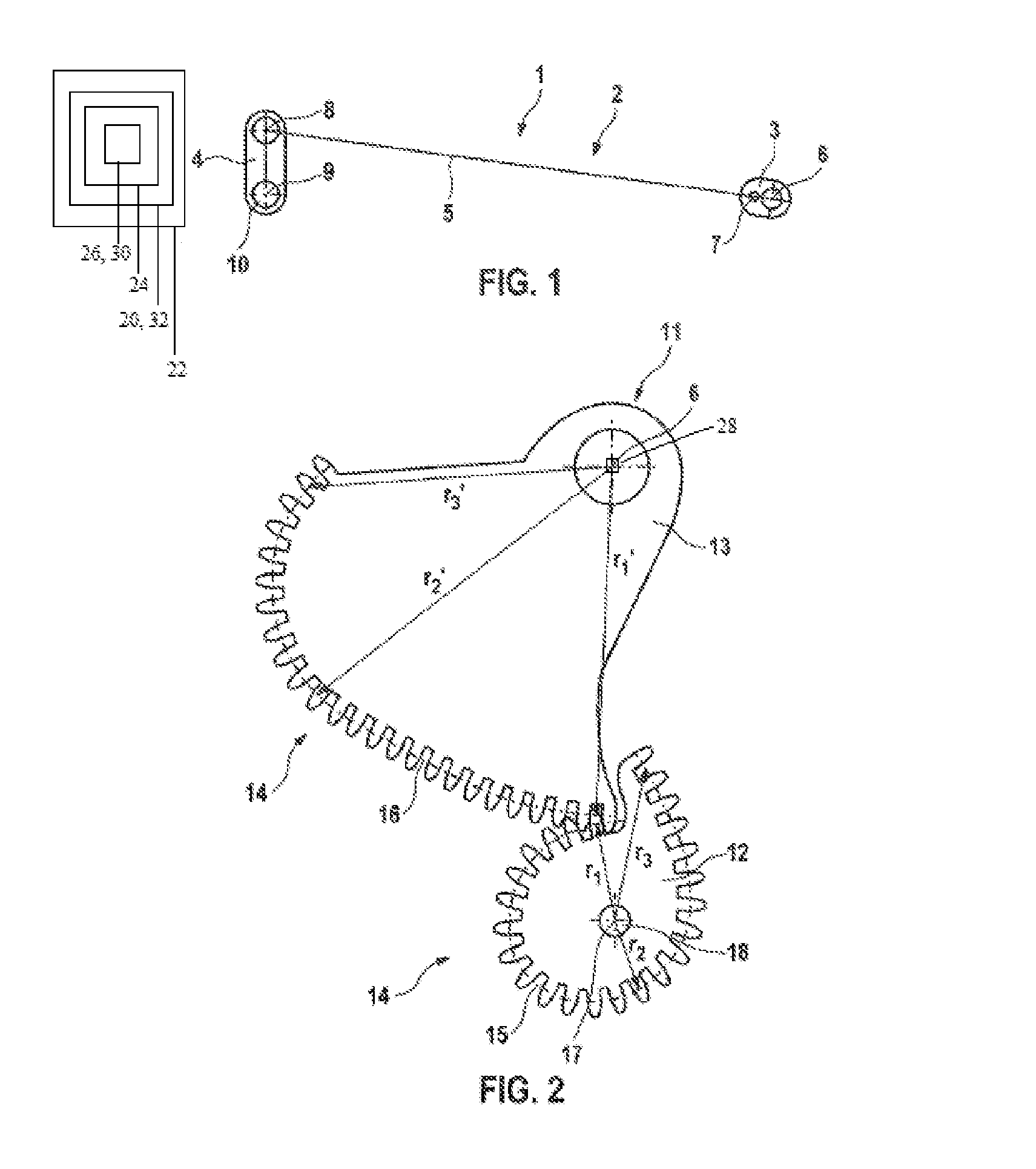 Transmission system and exhaust gas turbocharger