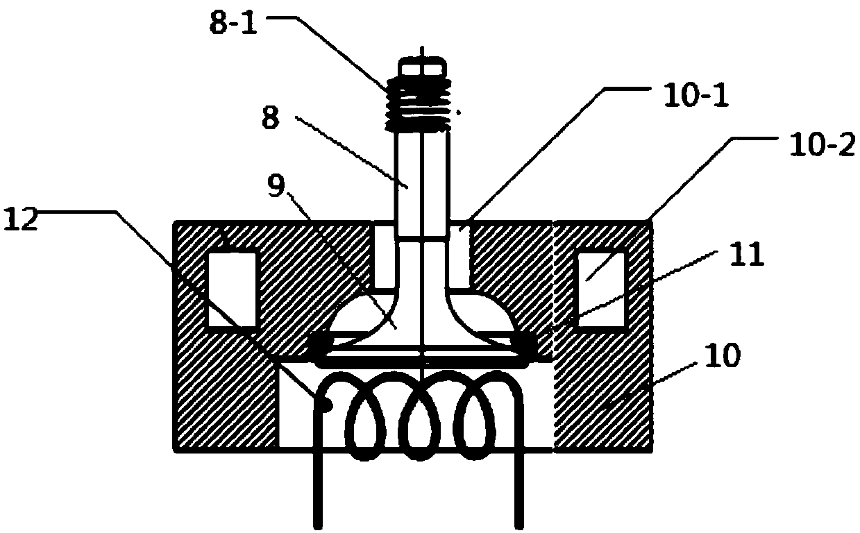 Gas distribution mechanism double friction pair composite simulation experiment system