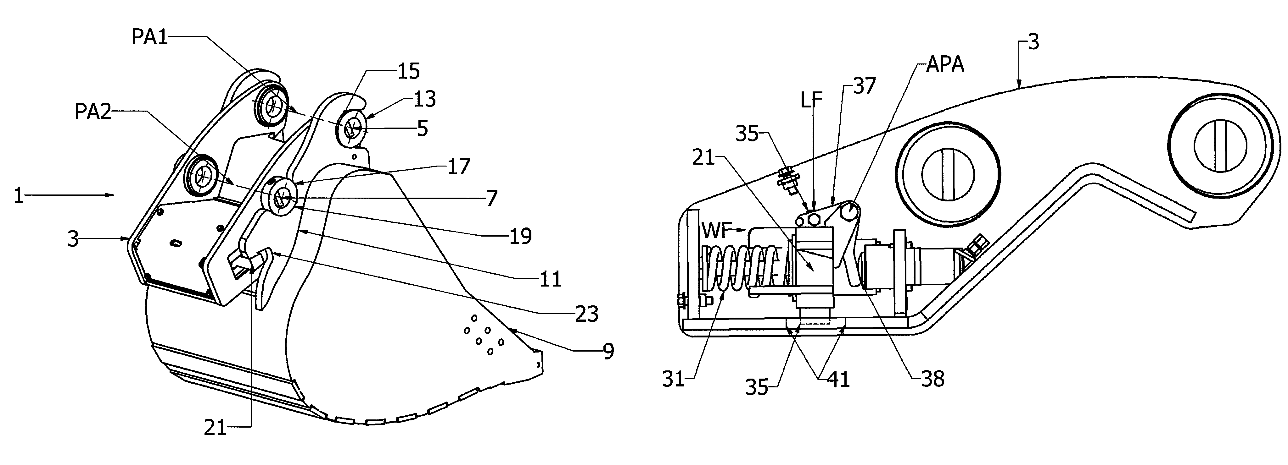 Quick coupling mechanism for tool attachment