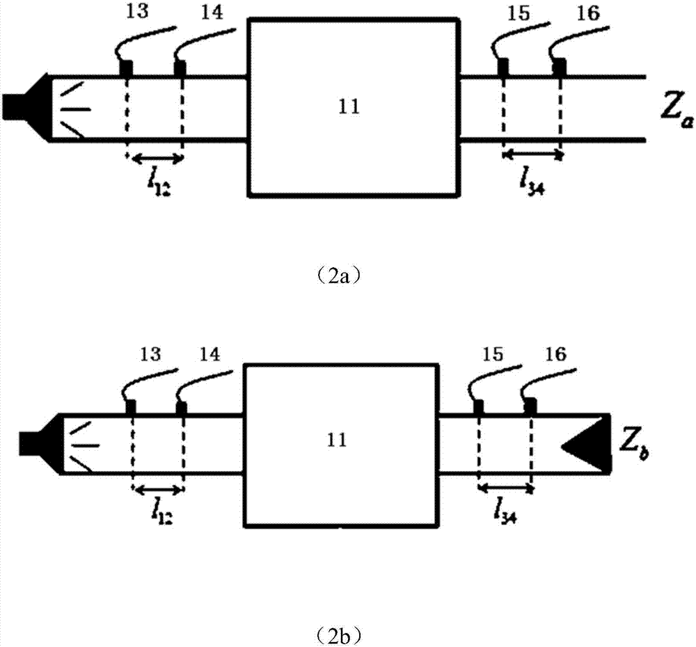 Measuring device for acoustic characteristics and flow characteristics of muffler in flow environment