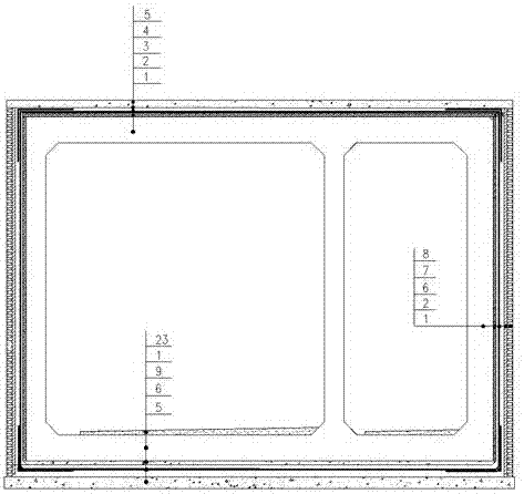 Waterproof structure of outer wall of comprehensive pipe gallery