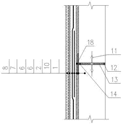 Waterproof structure of outer wall of comprehensive pipe gallery