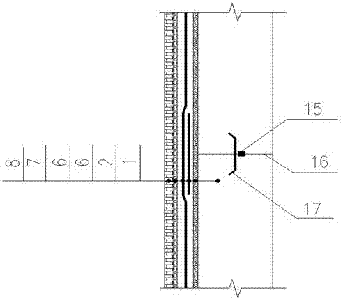 Waterproof structure of outer wall of comprehensive pipe gallery