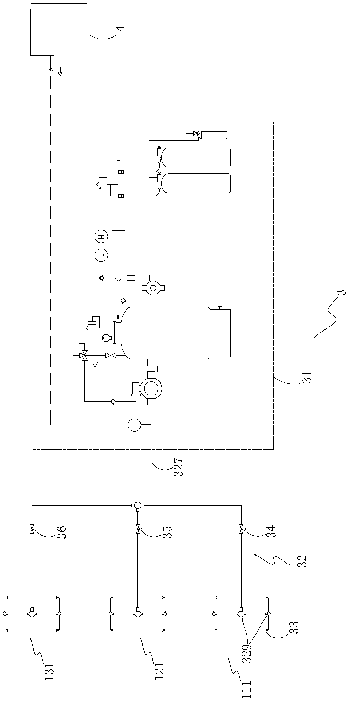 lng cryogenic storage tank and its fire extinguishing control system