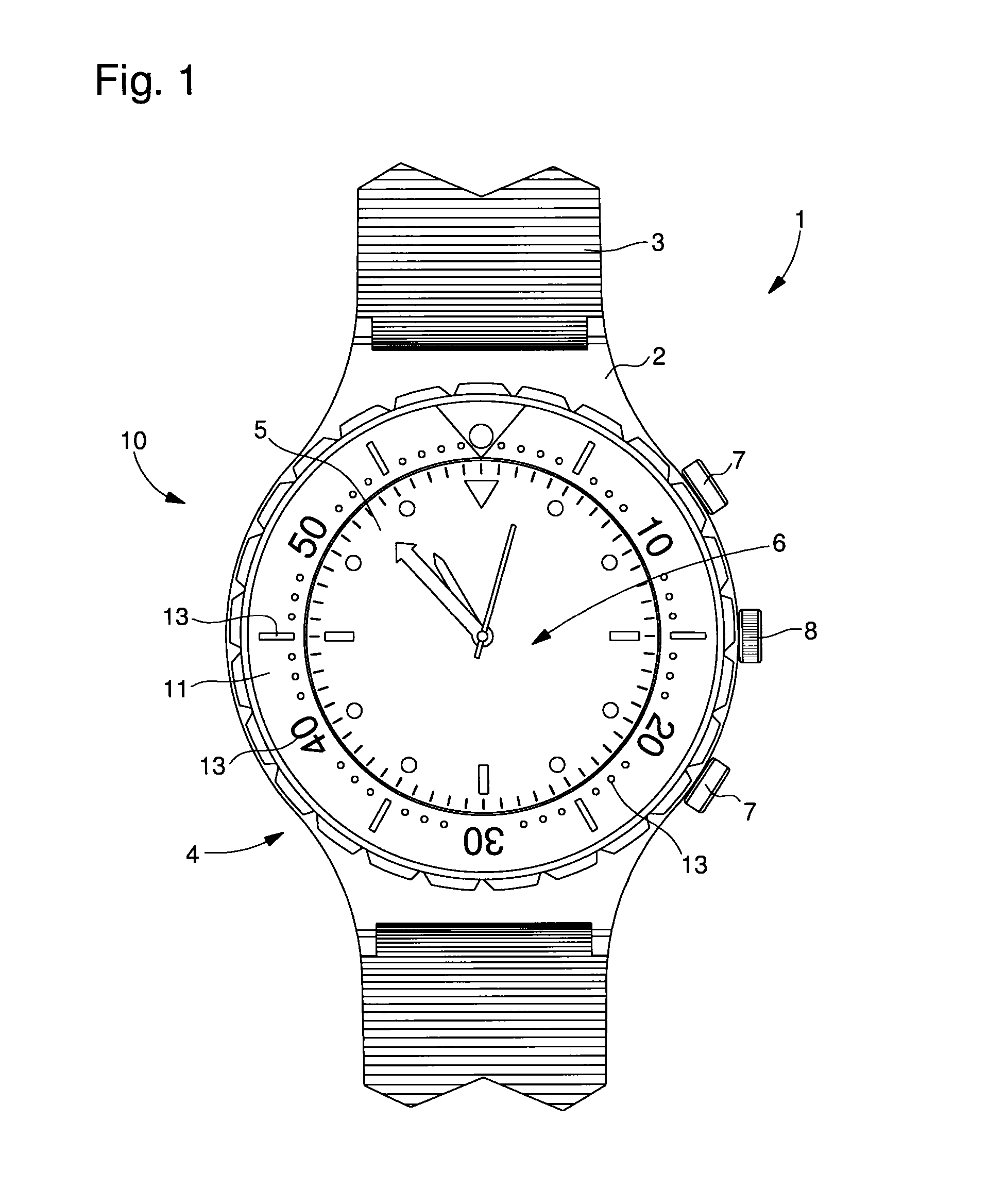 Device for fixedly securing a metallic inlay