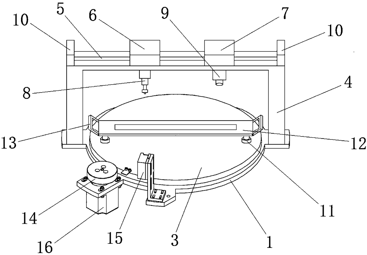 Fixed tool for detecting wind power blade