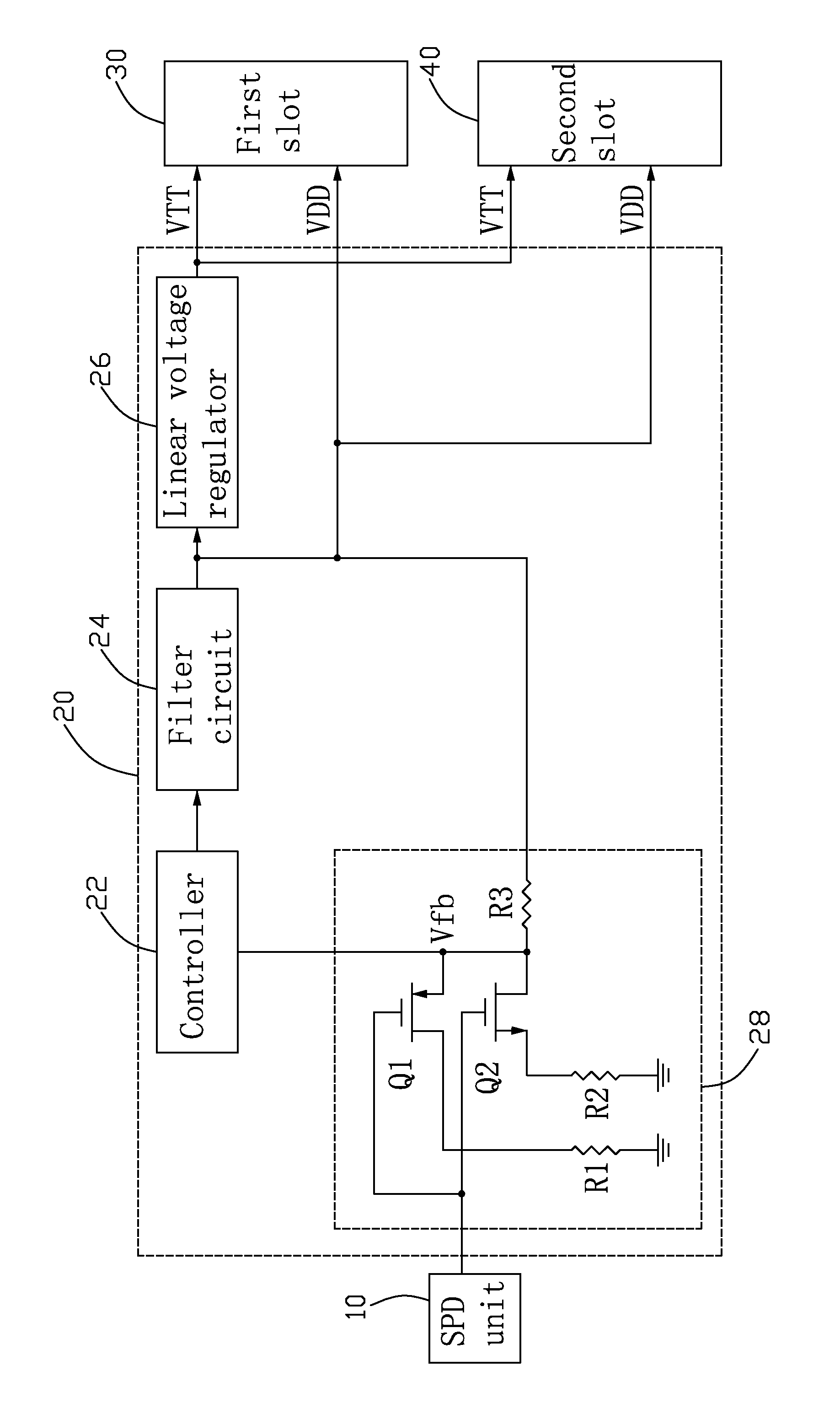 Motherboard with voltage regulator supporting DDR2 memory modules and DDR3 memory modules