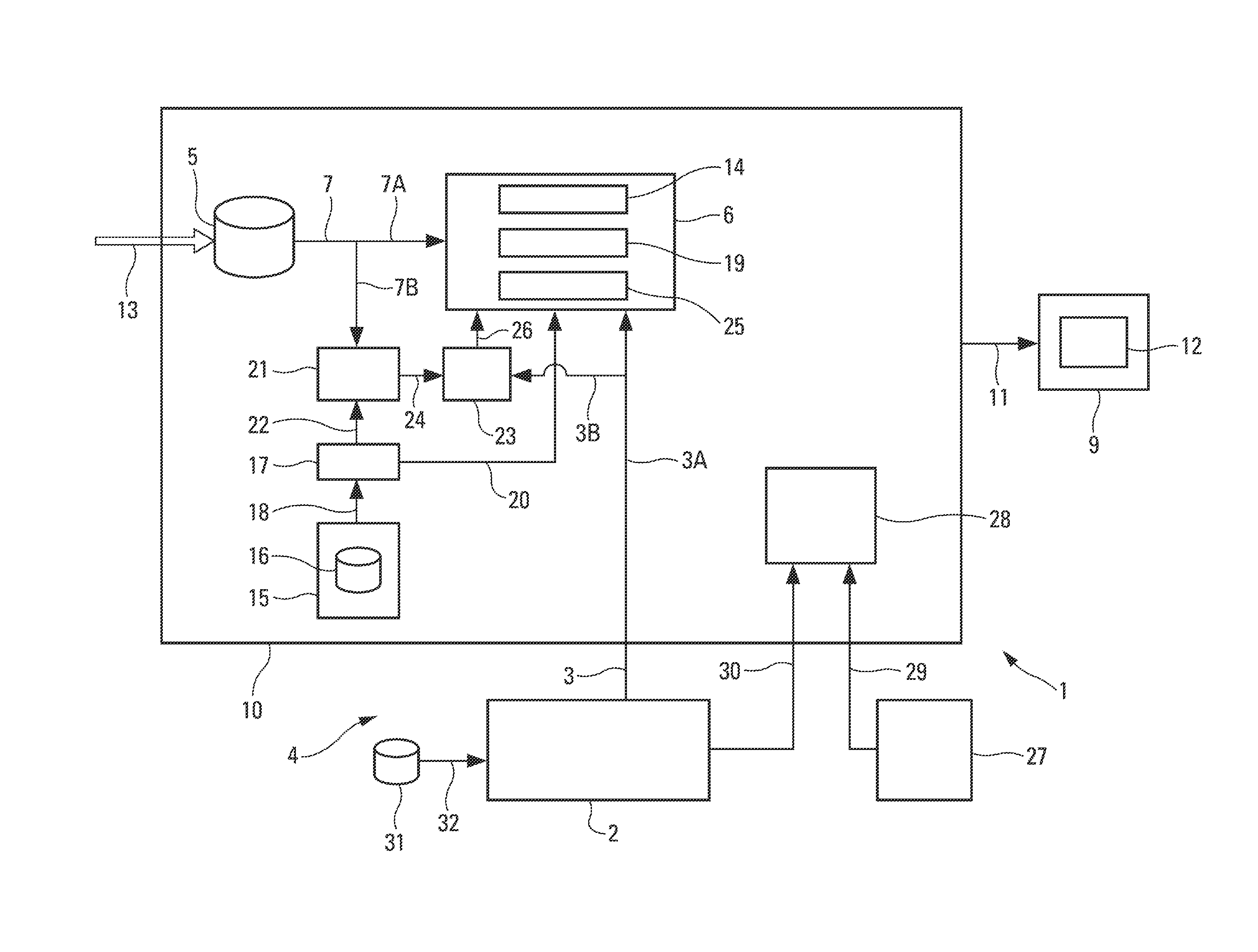 Method and device for automatically monitoring a flight path of an aircraft during an operation with required navigation performance.