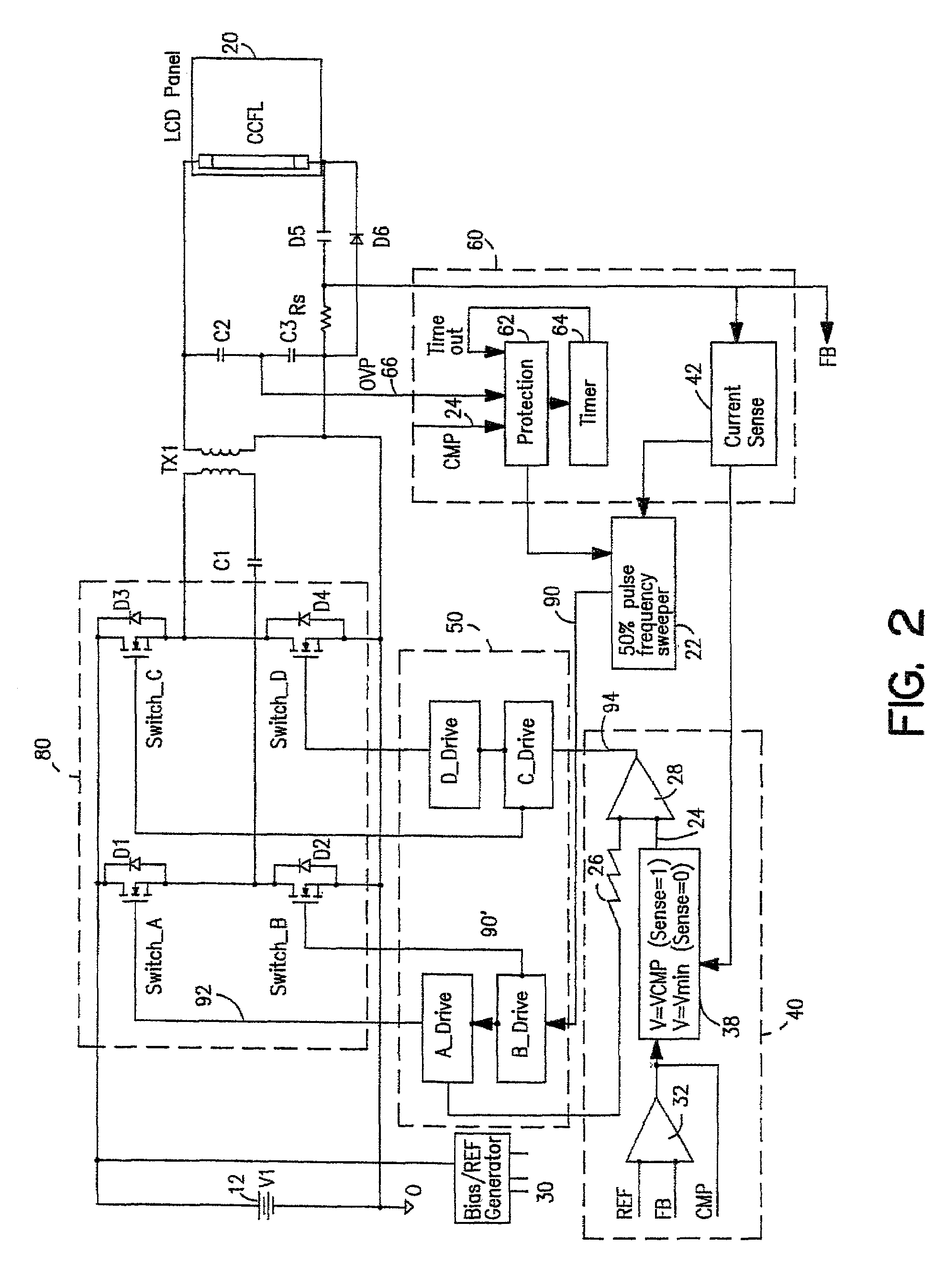 High-efficiency adaptive DC/AC converter