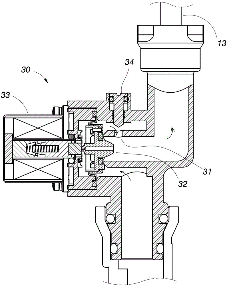 Throttling method for water flow heating device