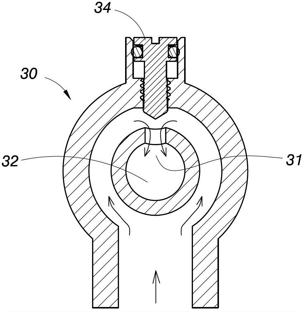 Throttling method for water flow heating device