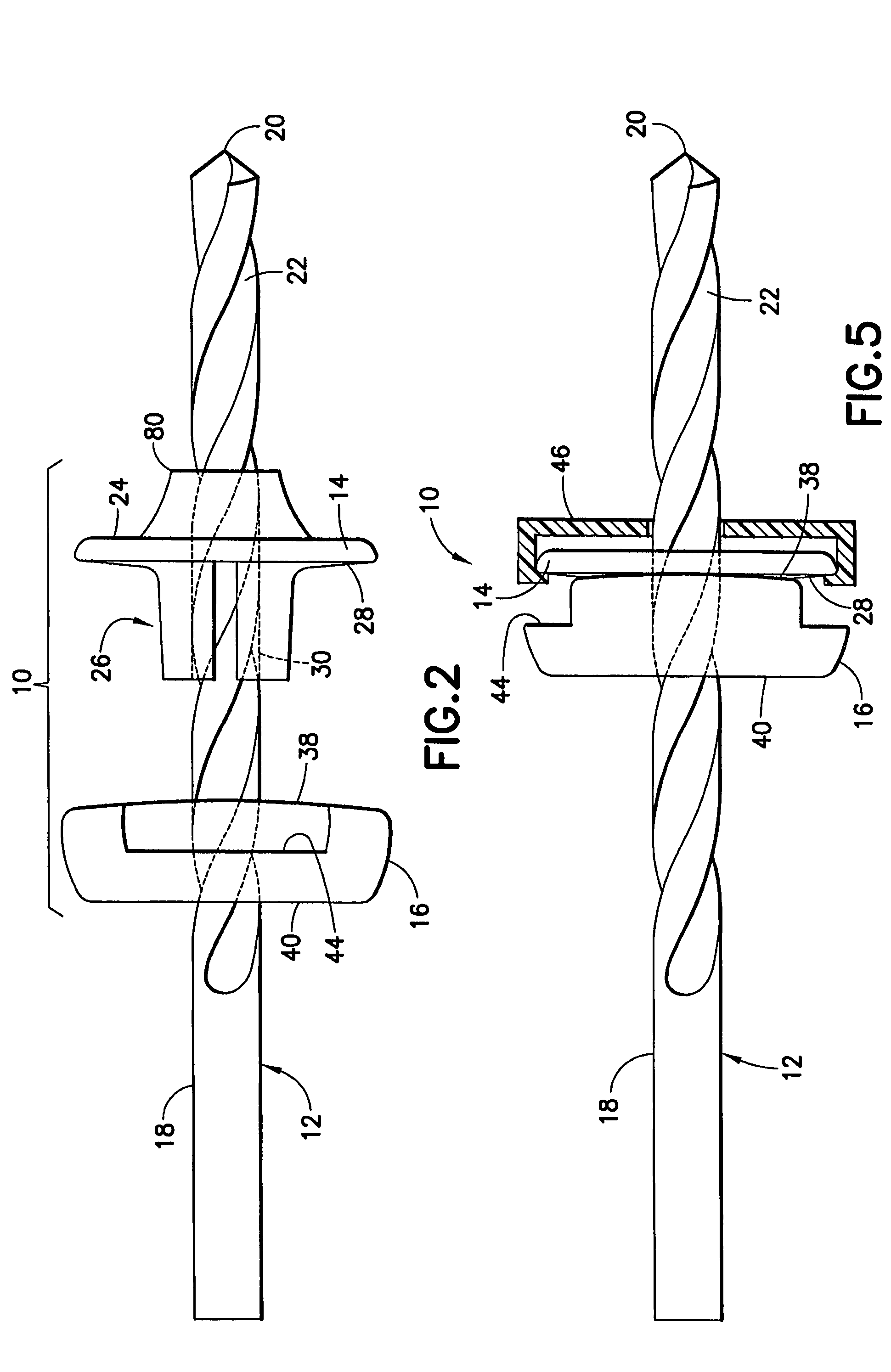 Collet collar stop for a drill bit