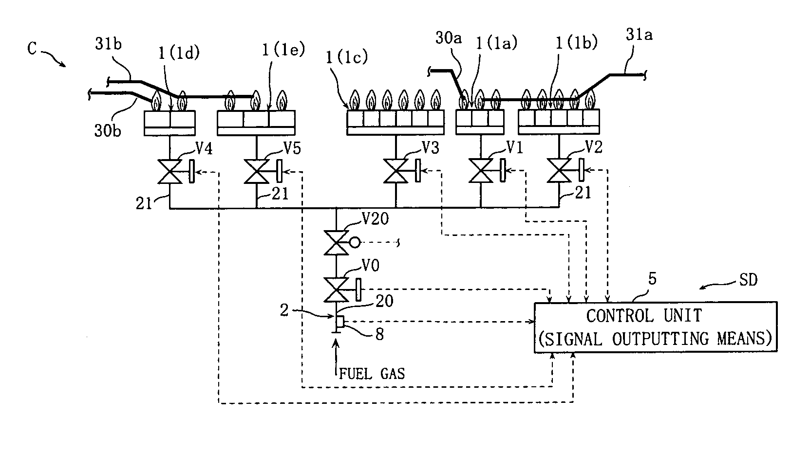 Driving method for solenoid valve, solenoid valve driving apparatus, and combustion apparatus including same