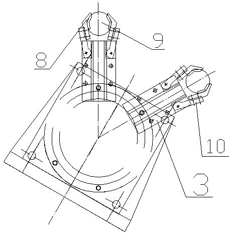 Numerical control lathe mechanical hand suitable for production of disc type parts