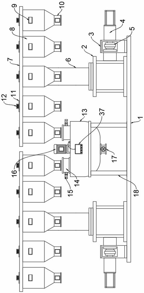 Material quantitative proportioning and mixing device for seasoning production and use method thereof