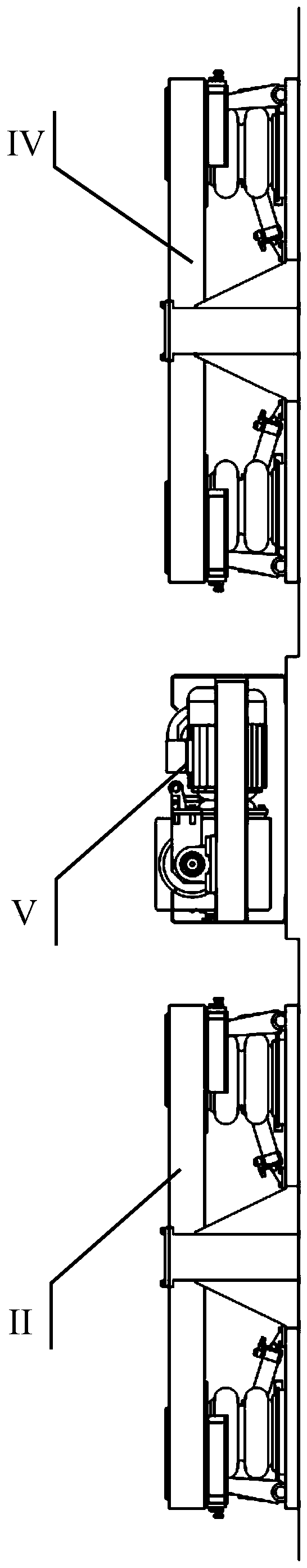 A heavy-duty reproducible brake detection test device for heavy-duty multi-axle vehicles