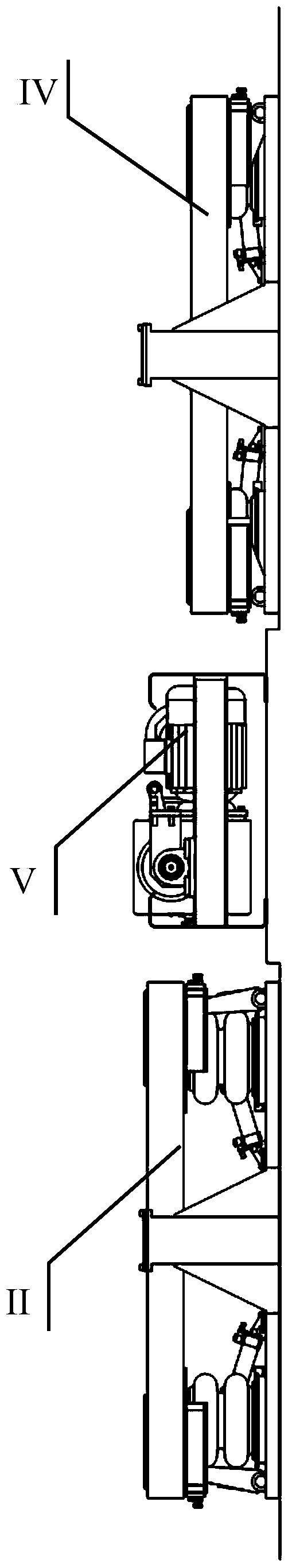 A heavy-duty reproducible brake detection test device for heavy-duty multi-axle vehicles