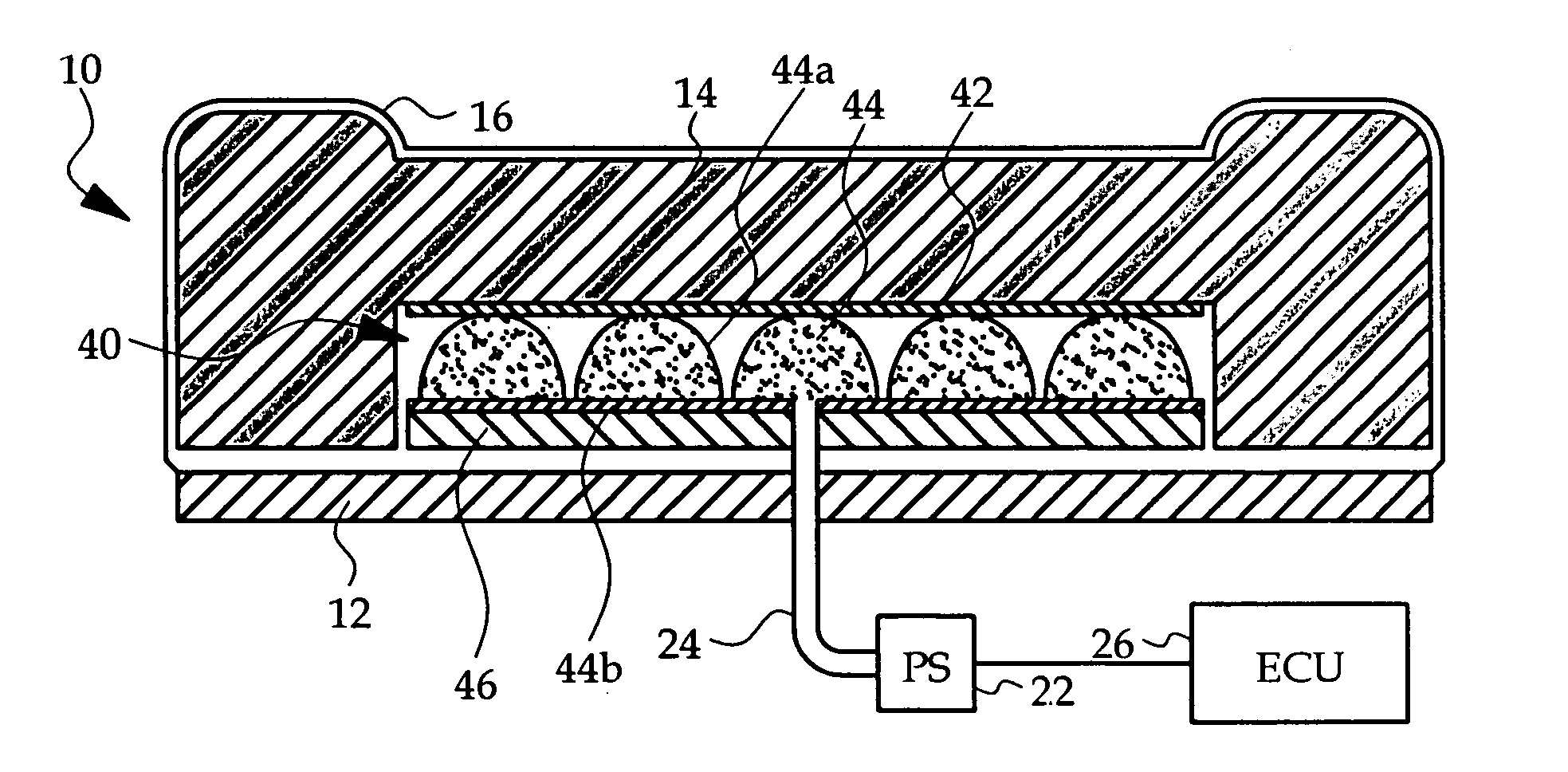 Fluid-filled seat bladder having integral interface panel