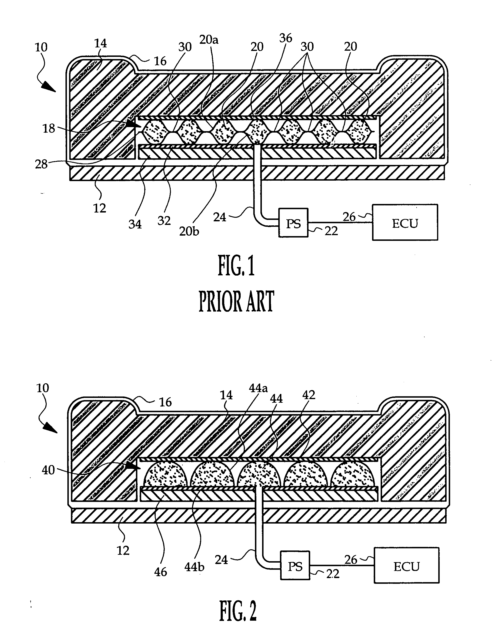 Fluid-filled seat bladder having integral interface panel