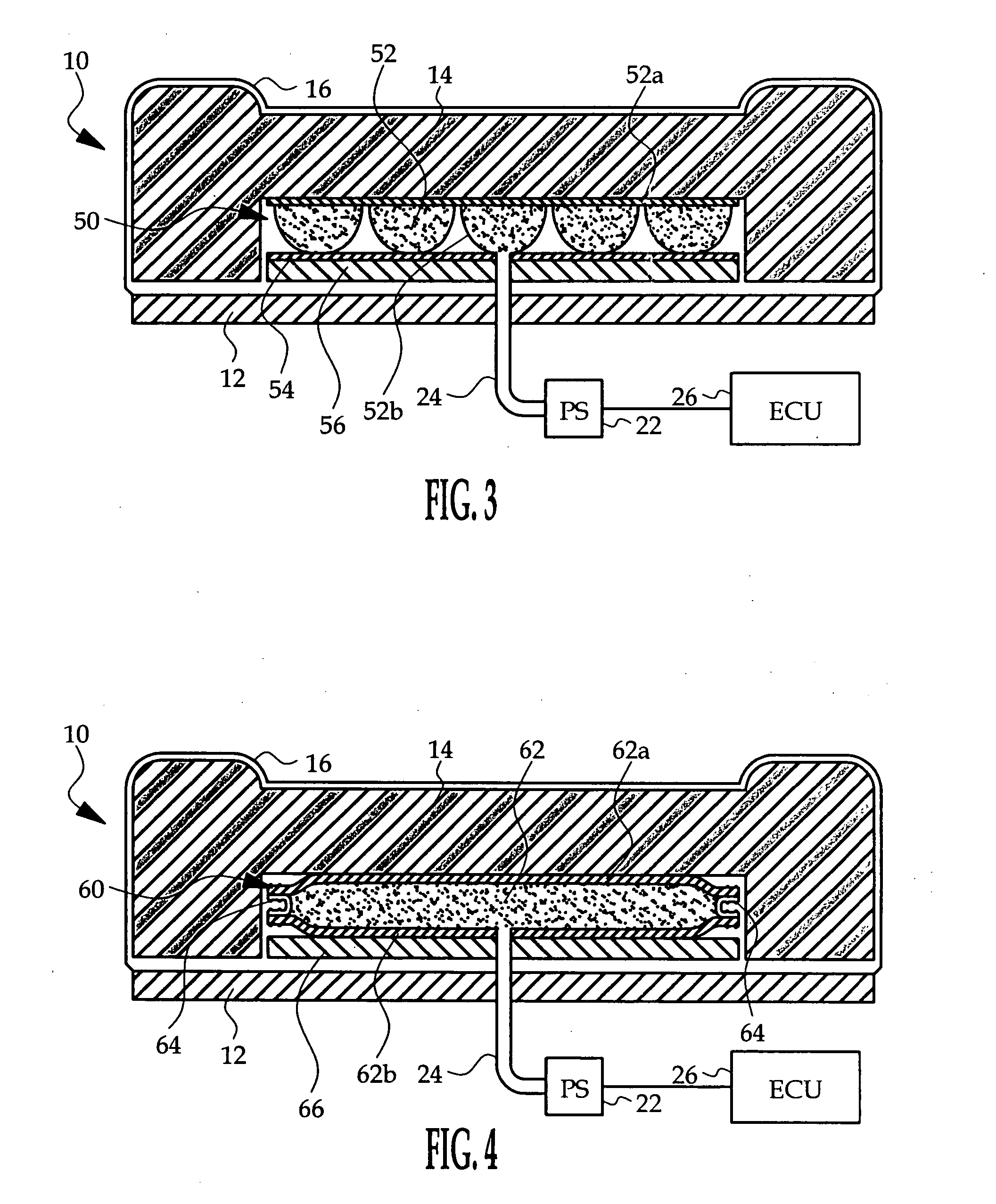 Fluid-filled seat bladder having integral interface panel