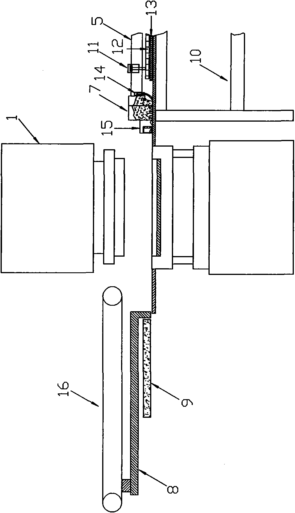 Equipment and method for producing imitation stone-texture ceramic tile