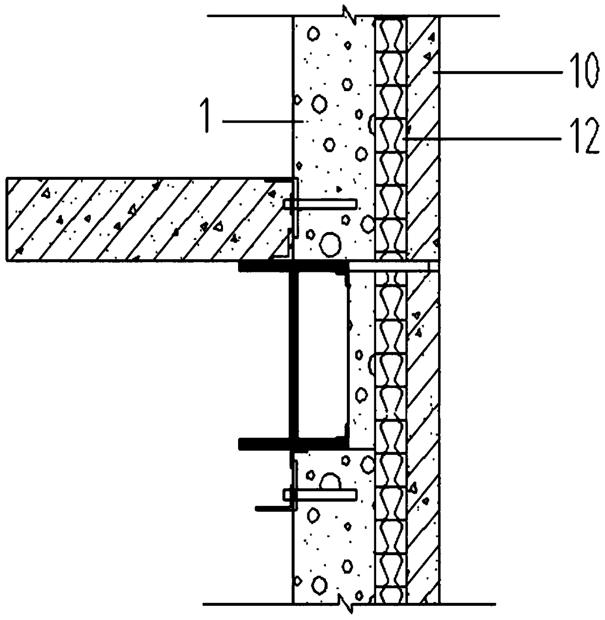 Precast assembled composite thermal insulation external wall and construction method thereof