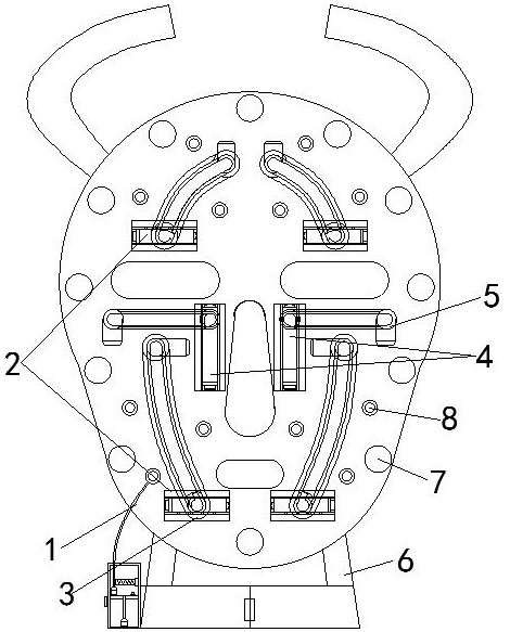 A massage and moisturizing facial beauty instrument