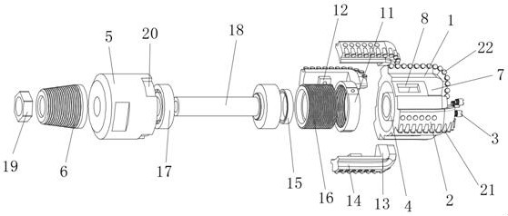 A kind of retractable crushing type pdc drill bit for oil drilling and using method