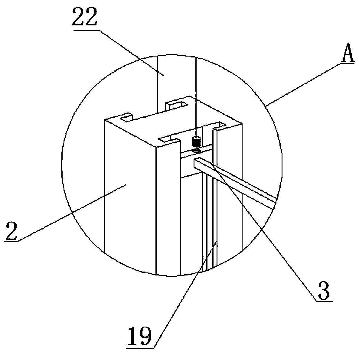 Interior wall wallpaper pasting device applied to building construction