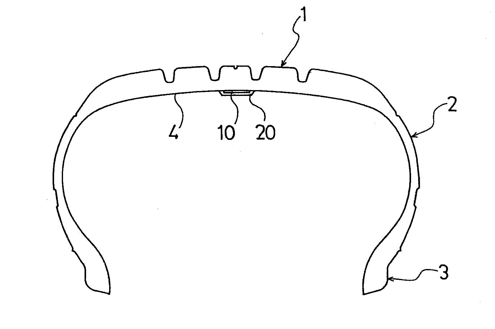 Pneumatic tire with surface fastener and method of producing the same