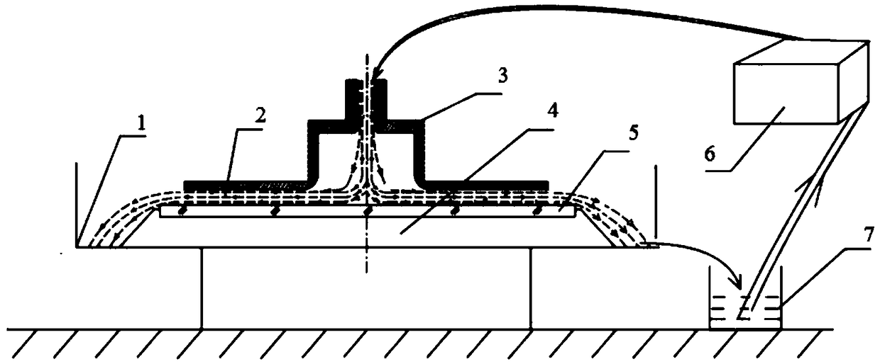 Liquid float polishing method taking non Newtonian power law fluid as polishing medium