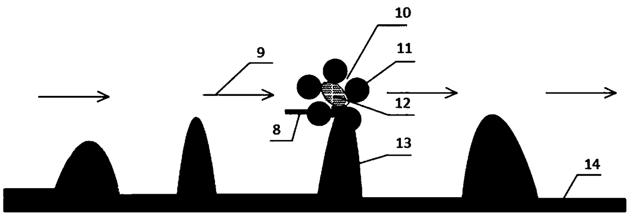 Liquid float polishing method taking non Newtonian power law fluid as polishing medium