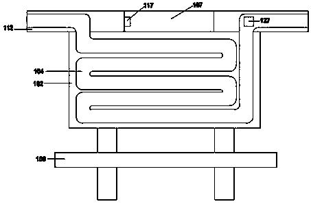 Self-heating water circulation temperature control bus platform