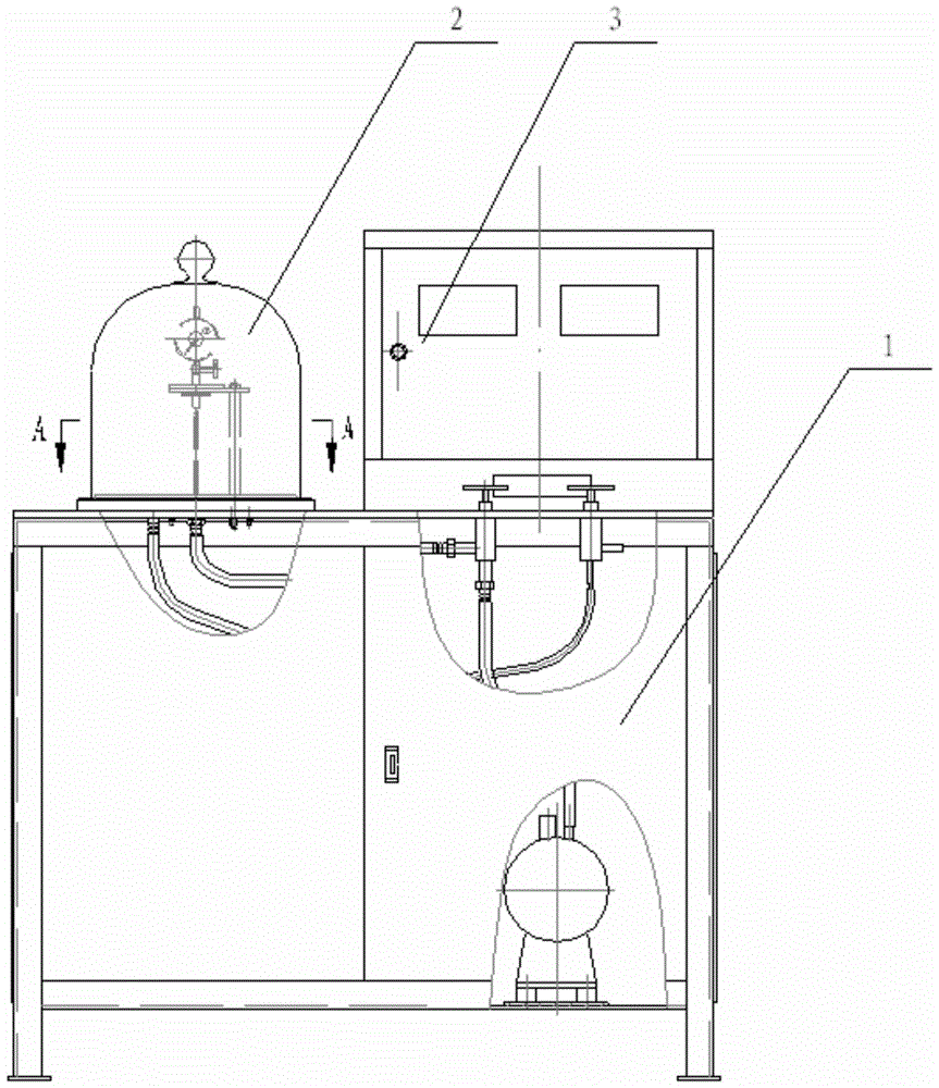 A kind of bellows valve travel test device and using method