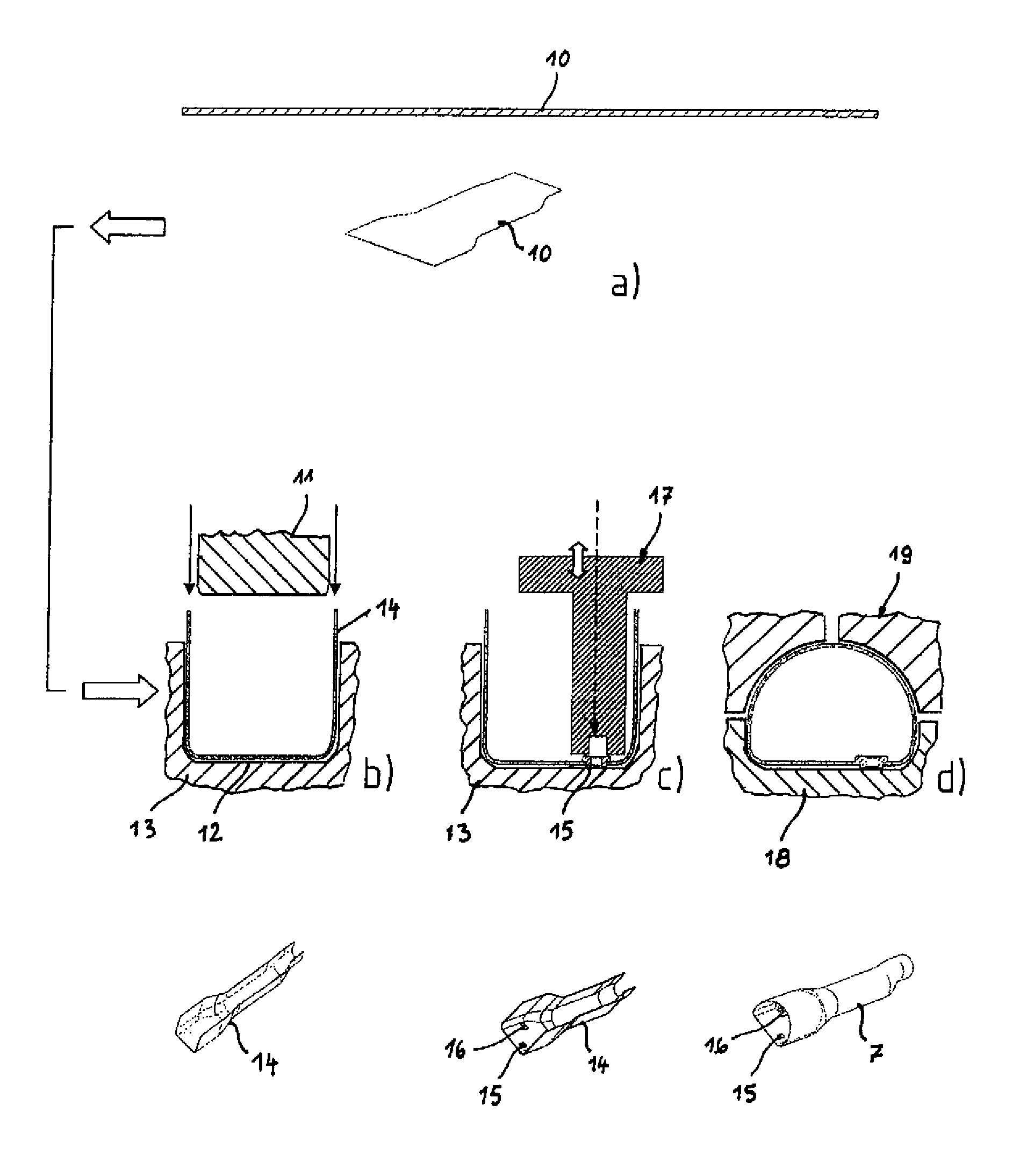 Method of making a tubular support bar for a dashboard support