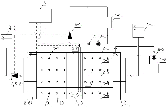 U-type ground heat exchanger heat and moisture transfer performance simulation test device and test method