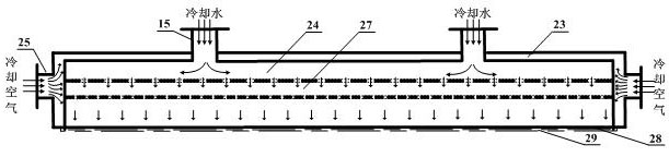 Vapor cooling system for use in offline heat treatment of thin medium and thick plates