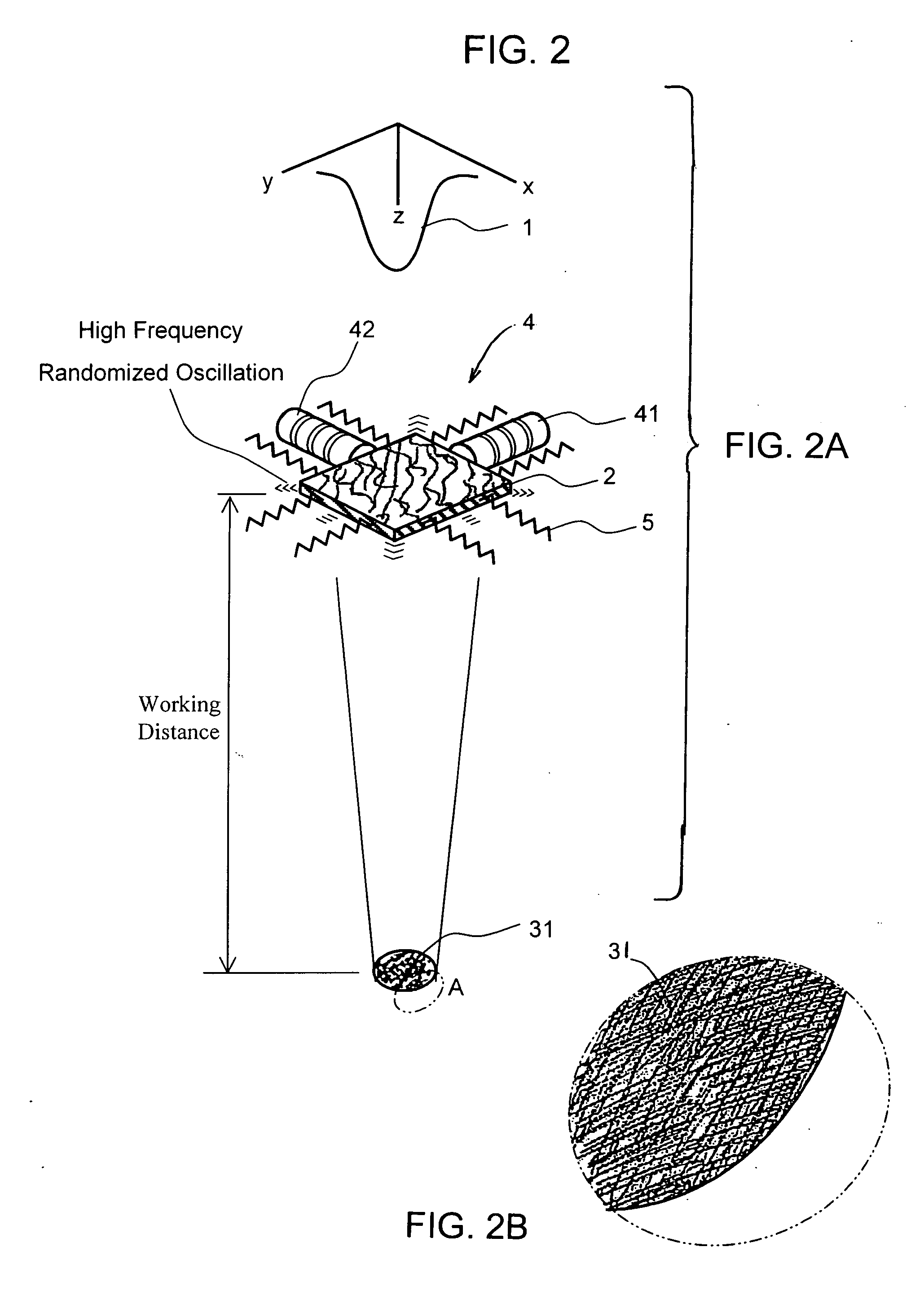 Speckle reduction optical mount device