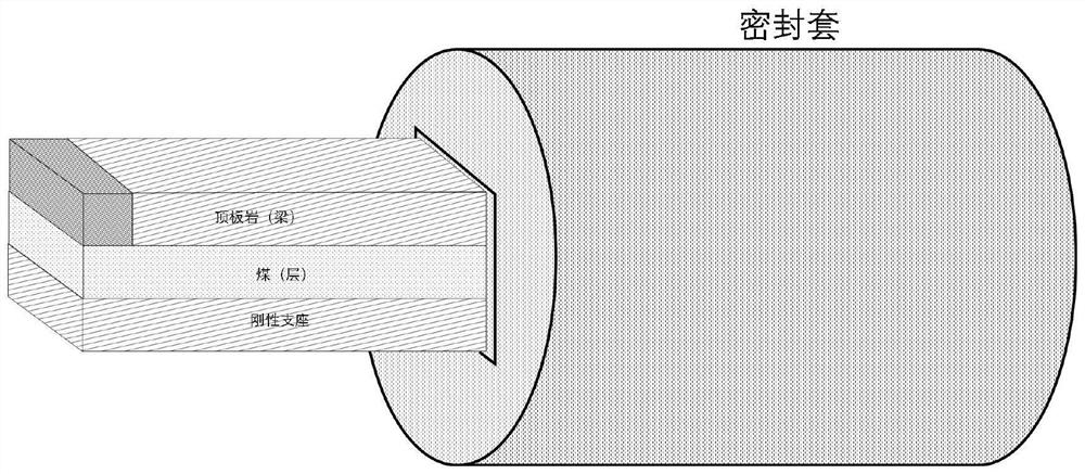 Test method for evaluating influence of rock deformation on permeability of coal body