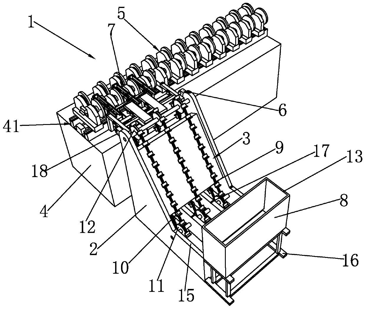 Automatic feeding device used for centerless grinding machine and feeding method thereof