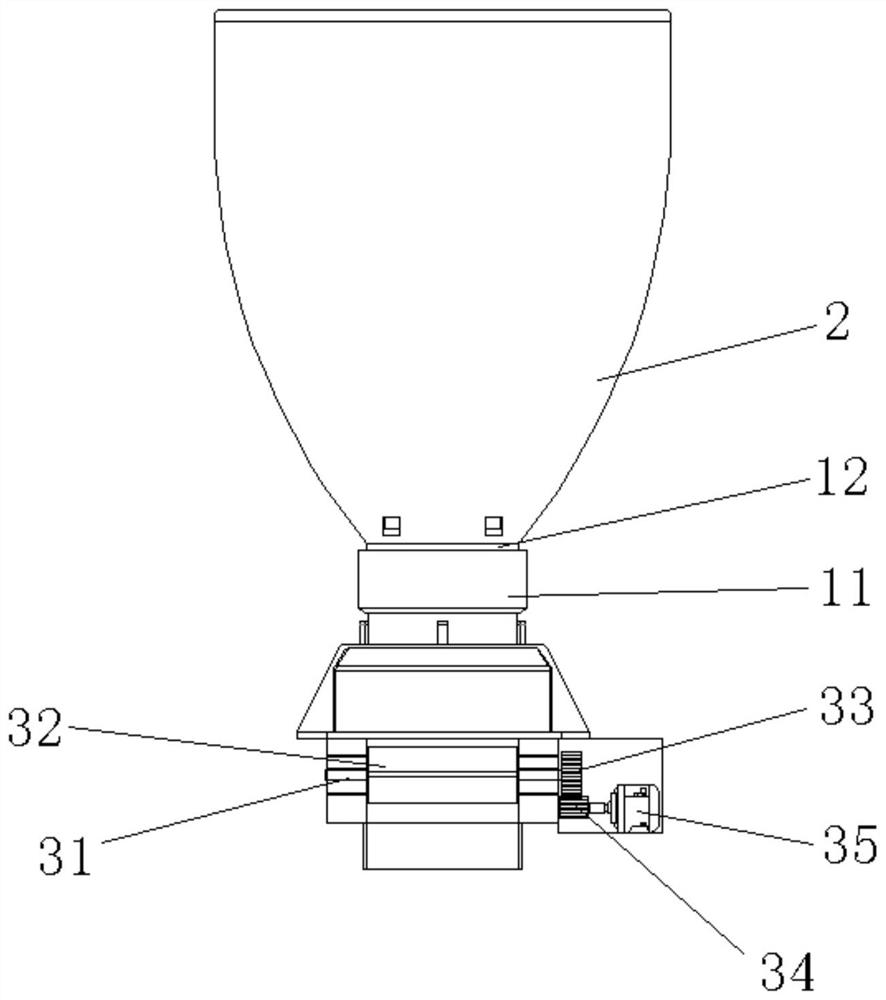 Coffee machine bean grinding device and coffee machine