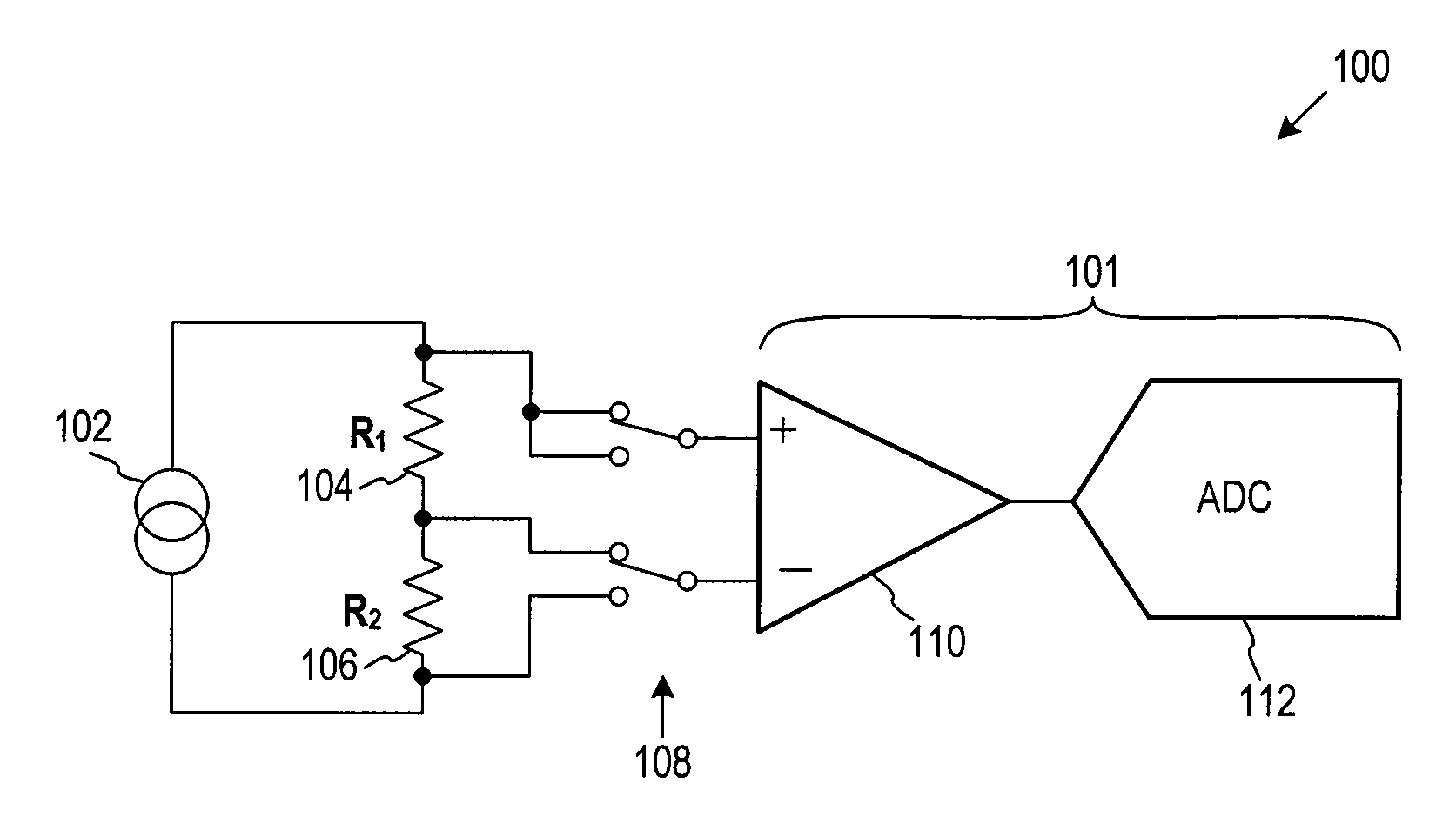 Internal self-check resistance bridge and method