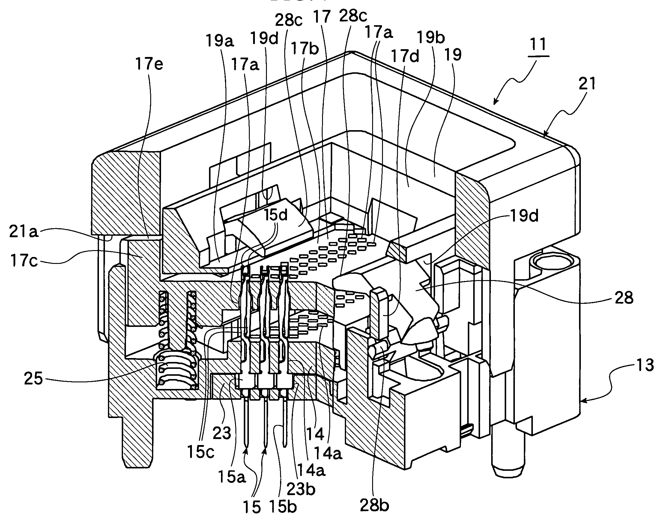 Socket for electrical parts