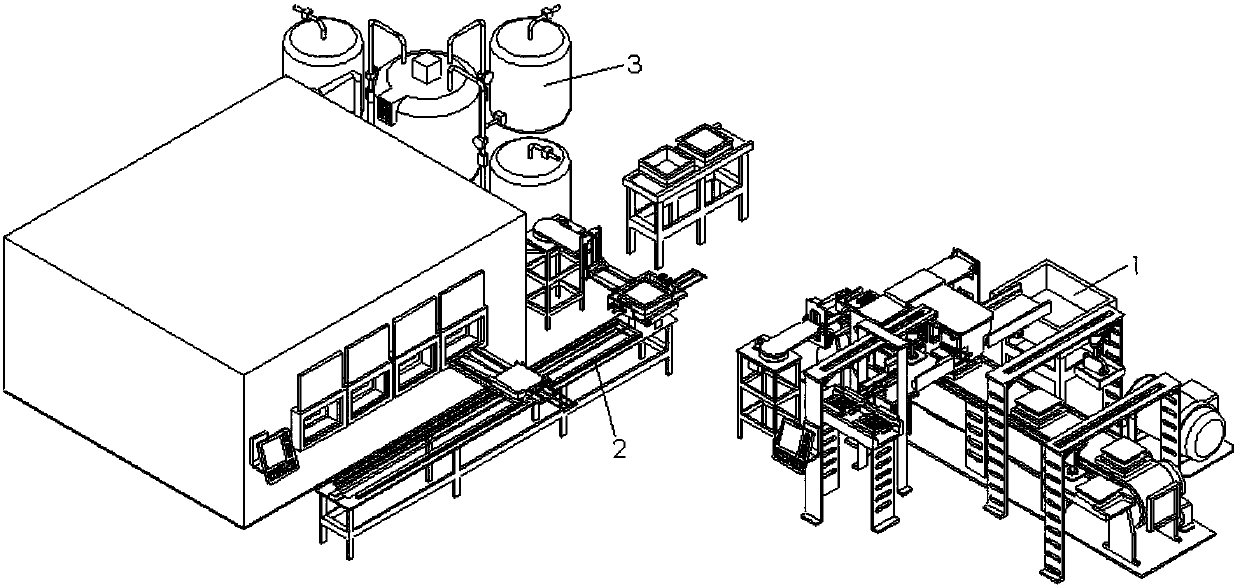 Forming equipment of transparent diamond-embedded floor board and manufacturing method of transparent diamond-embedded floor board