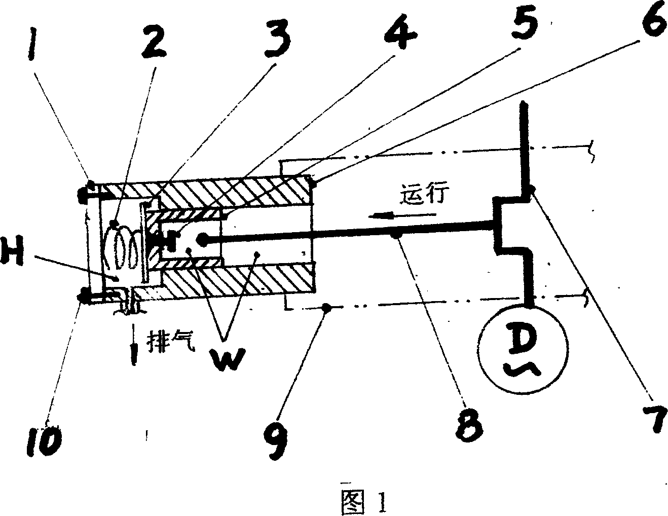 Design scheme for gap-free piston reciprocating compressor