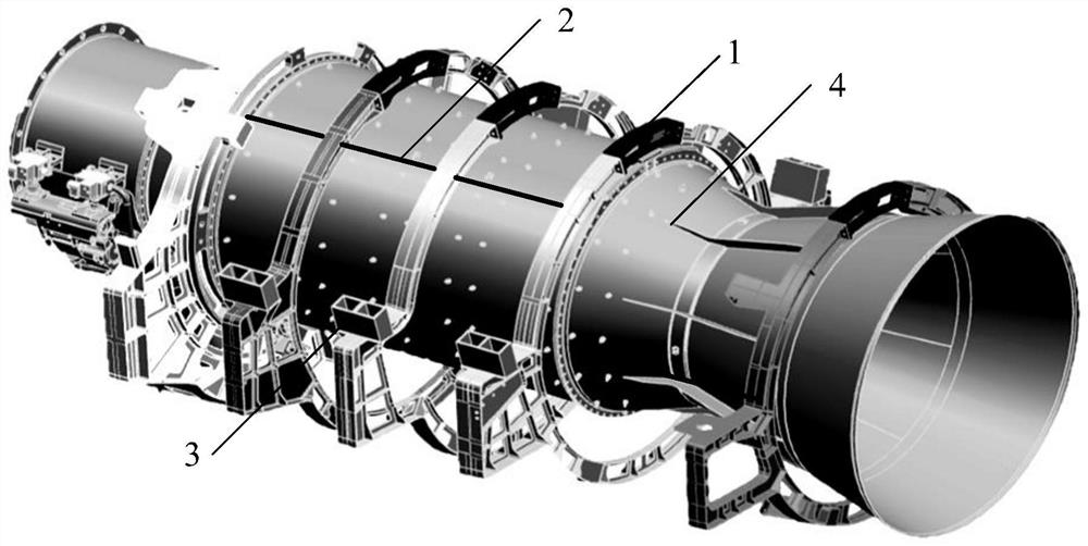 Aircraft stern compartment and assembly method thereof