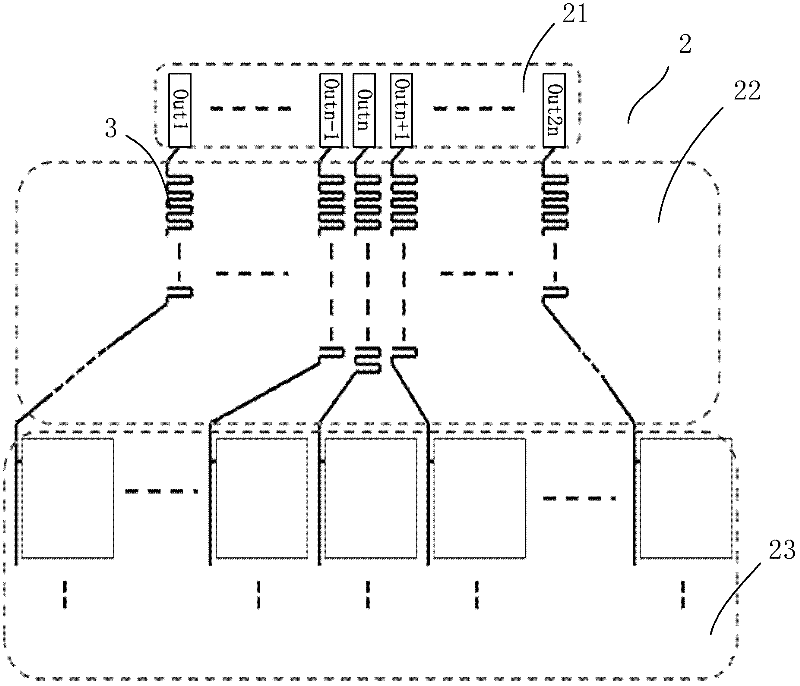 Liquid crystal display (LCD) driving circuit, data driving chip, liquid crystal panel and liquid crystal display device