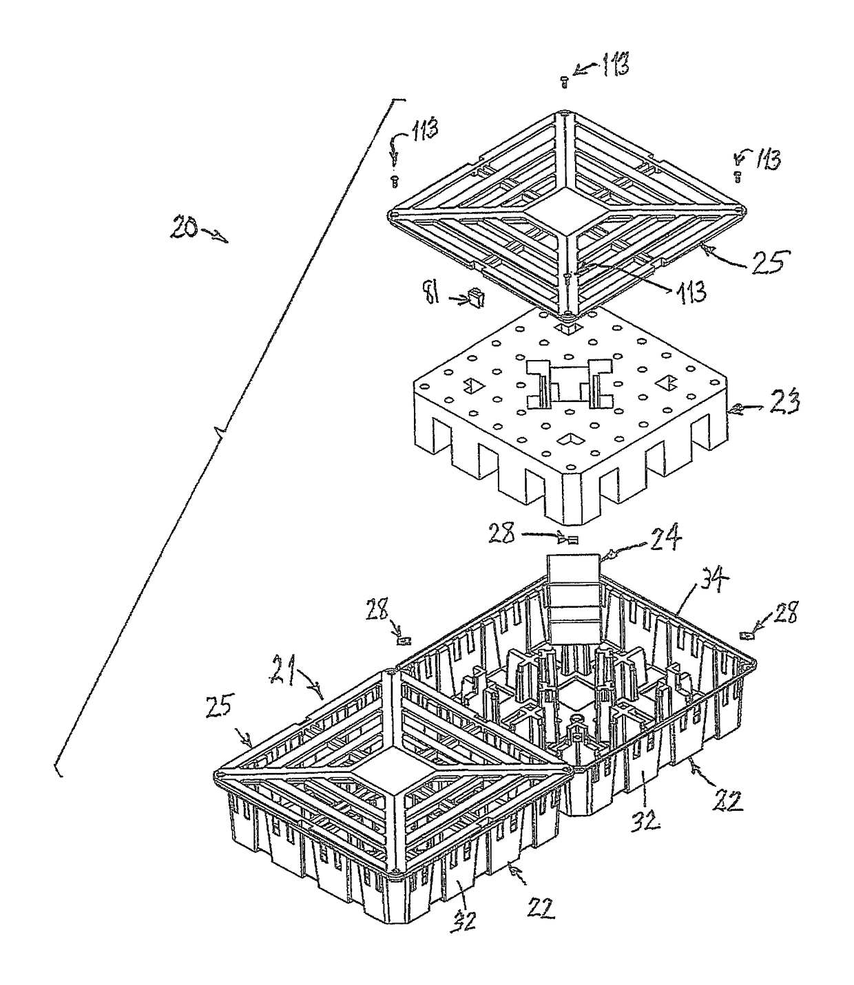 Temporary rain water collection assembly for use on a roof of a building